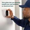 imageecobee Trim Plate for Smart Thermostat Essential Only  Programmable WiFi Thermostat Accessory