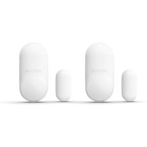 imageecobee Smart Sensor for Doors ampamp Windows 2 Pack  Wifi Contact Sensor for Home Security Energy Savings  Compatible with Smart Thermostats  Temperature sensor white