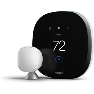 imageecobee SmartThermostat with Voice Control  Programmable Wifi Thermostat  Works with Siri Alexa Google Assistant  Smart Thermostat for HomeSmartThermostat
