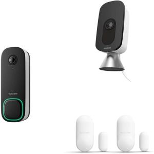 imageecobee Home Security Bundle with 1Year Smart Security Advanced Subscription Smart Home Security System Doorbell Camera Smart Camera SmartSensorHome Security Bundle with 1 Year Advanced Subscription