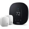 imageEcobee EBSTATE3LTVP01 Thermostat with 2 Room SmartThermostat amp Room Sensors Black